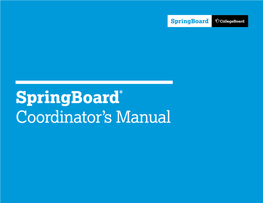 Springboard® Coordinator's Manual