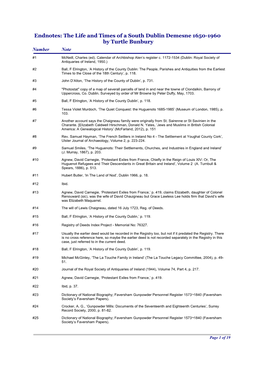 The Life and Times of a South Dublin Demesne 1650-1960 by Turtle Bunbury Number Note