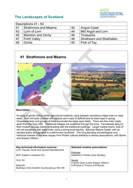 The Landscapes of Scotland 41 Strathmore and Mearns