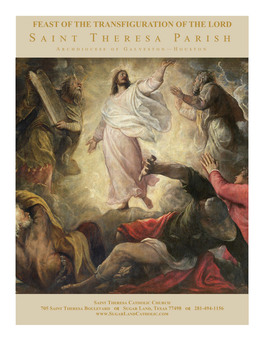 Feast of the Transfiguration of the Lord S���� T������ P����� A���������� �� G��������—H����