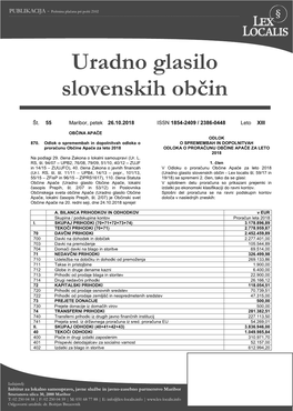 Št. 55 Maribor, Petek 26.10.2018 ISSN 1854-2409 / 2386-0448 Leto XIII