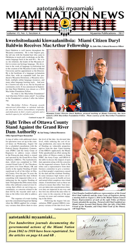 Eight Tribes of Ottawa County Stand Against