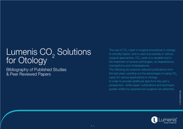 Lumenis CO Solutions for Otology