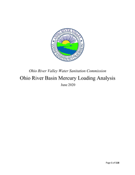 Ohio River Basin Mercury Loading Analysis June 2020
