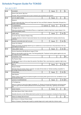 Program Guide Report