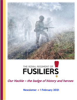 Our Hackle – the Badge of History and Heroes