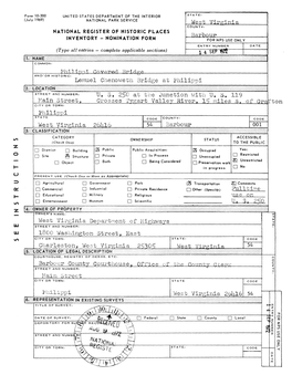 West ¥Irginia West Firginia Department of Highways L800 Washington Street 9 East Barbour County Courthouse. Office of the N