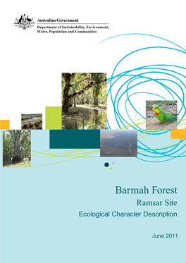 Barmah Forest Ramsar Site Ecological Character Description (PDF