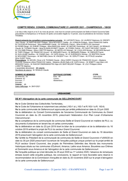 Conseil Communautaire – 21 Janvier 2021 – CHAMPENOUX Page 1 Sur 19