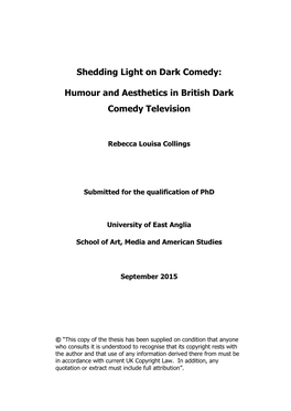 Shedding Light on Dark Comedy