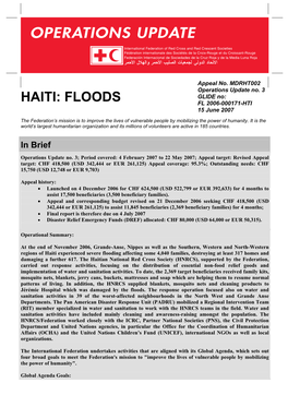 FLOODS FL 2006-000171-HTI 15 June 2007