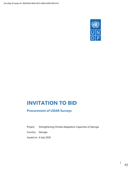 Invitation to Bid