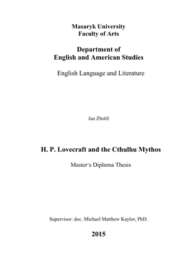 English Language and Literature