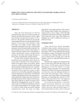 Dissecting and Classifying the Impacts of Historic Hurricanes on Estuarine Systems