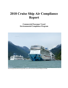 2018 Cruise Ship Summary