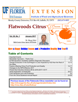 E X T E N S I on Flatwoods Citrus