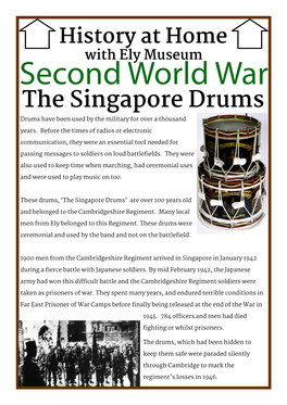 The Singapore Drums Drums Have Been Used by the Military for Over a Thousand Years