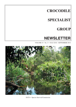 Crocodile Specialist Group Newsletter Morning Glory Bush), Etc