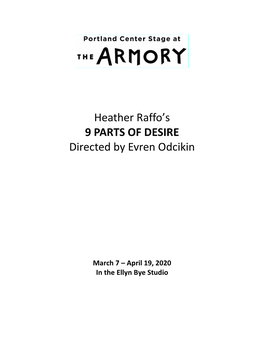 Heather Raffo's 9 PARTS of DESIRE Directed by Evren Odcikin