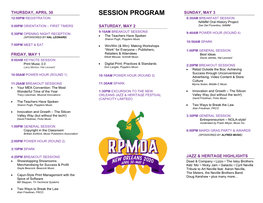 Session Program