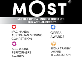Music & Opera Singers Trust Ltd 2017 Annual Report