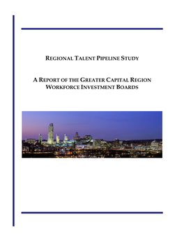 Regional Talent Pipeline Study a Report of The