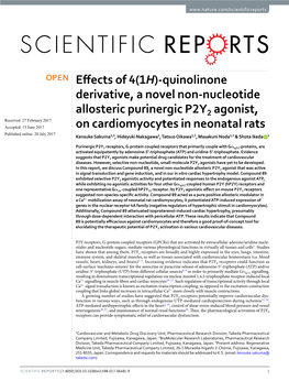 Quinolinone Derivative, a Novel Non-Nucleotide Allosteric