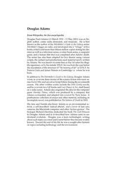 Douglas Adams