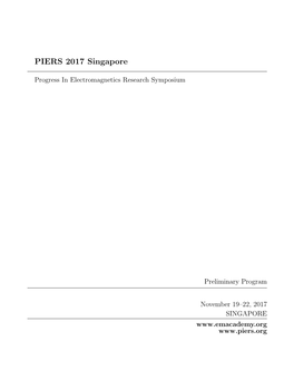 PIERS 2017 Singapore