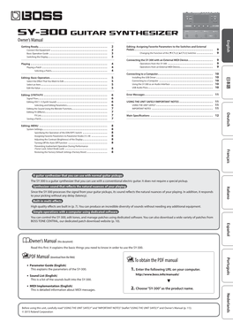 Owner's Manual (This Document)