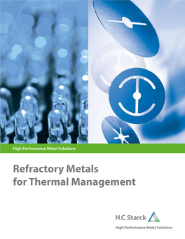 Refractory Metals for Thermal Management |2|