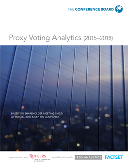 Proxy Voting Analytics (2015–2018)