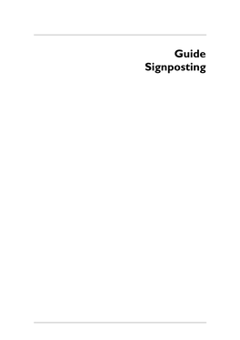 Guide Signposting