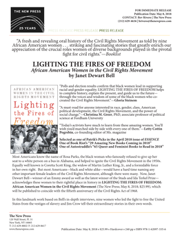 LIGHTING the FIRES of FREEDOM African American Women in the Civil Rights Movement by Janet Dewart Bell