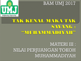 Para Tokoh Tokoh Muhammadiyah