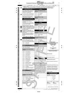 Sample Ballot Holmen Schools Ward 1