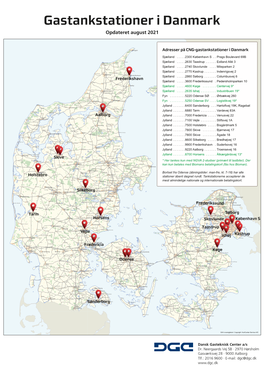 Gastankstationer I Danmark Opdateret August 2021