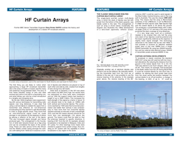 HF Curtain Arrays FEATURES FEATURES HF Curtain Arrays