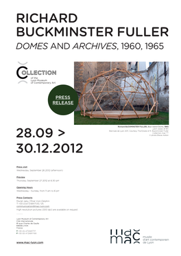 Richard Buckminster Fuller 28.09 > 30.12.2012