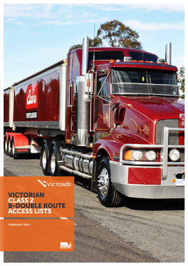 Victorian Class 2 B-Double Route Access Lists