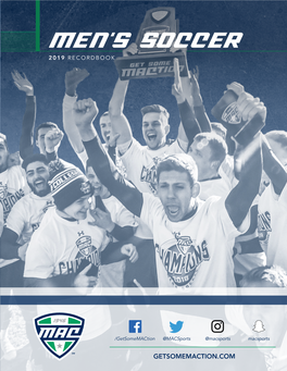 2019 Men's Soccer Media Guide/Recordbook.Indd