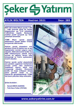 AYLIK BÜLTEN Haziran 2021 Sayı: 285