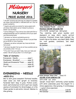 Nursery Guide