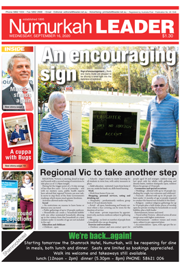 Regional Vic to Take Another Step