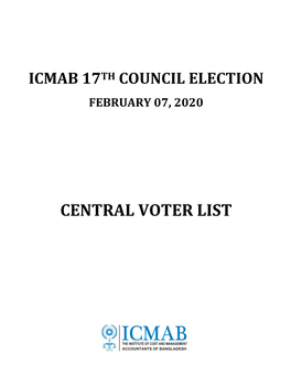 Central Voter List