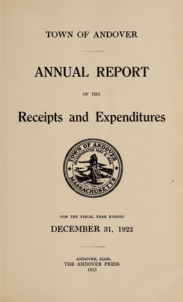 Annual Report of the Town of Andover