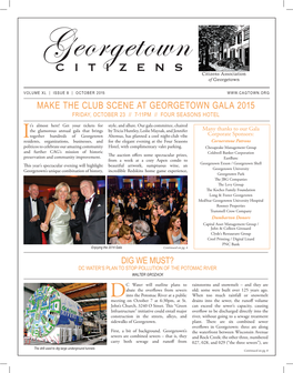 Make the Club Scene at Georgetown Gala 2015 Friday, October 23 // 7-11Pm // Four Seasons Hotel