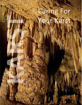 Caring for Your Karst Missouri Is the Cave State! Living in Much of Missouri Is Like Living on the Surface of an Unopened Geode