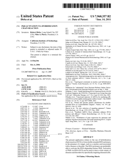 (12) United States Patent (10) Patent No.: US 7,960,357 B2 Dirks Et Al
