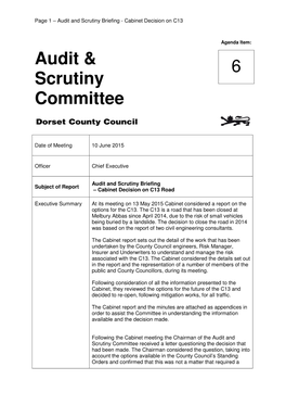 Audit & Scrutiny Committee 6